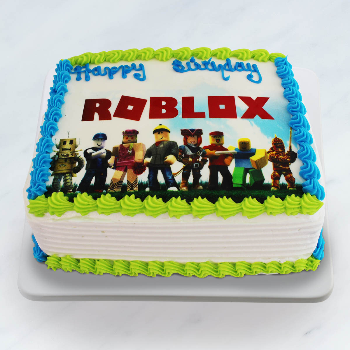 Girl Roblox Cake Topper Party Supplies, Handmade from Cardstock – Party  Mania USA