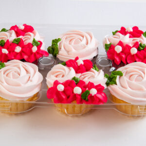 Pink Rosette Cupcakes